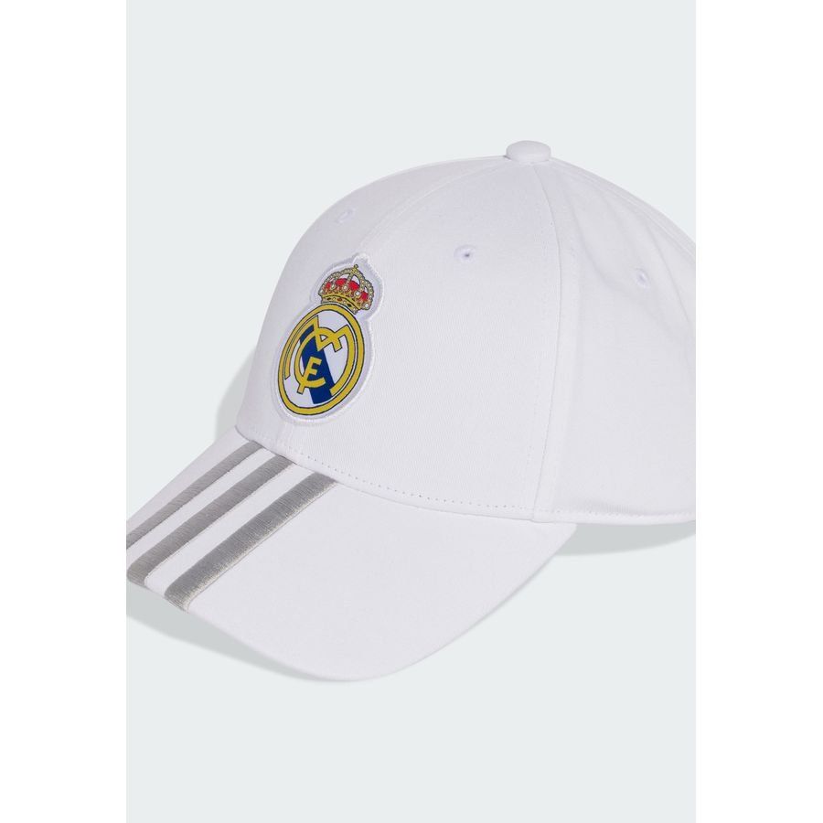 Real Madrid Cap Logo Pure White In Multiple Adult Sizes