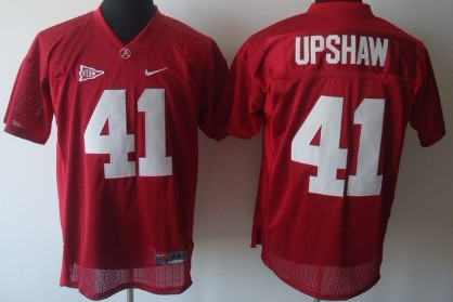 Men's Alabama Bama Red 2024 stitched Courtney Upshaw #41 authentic