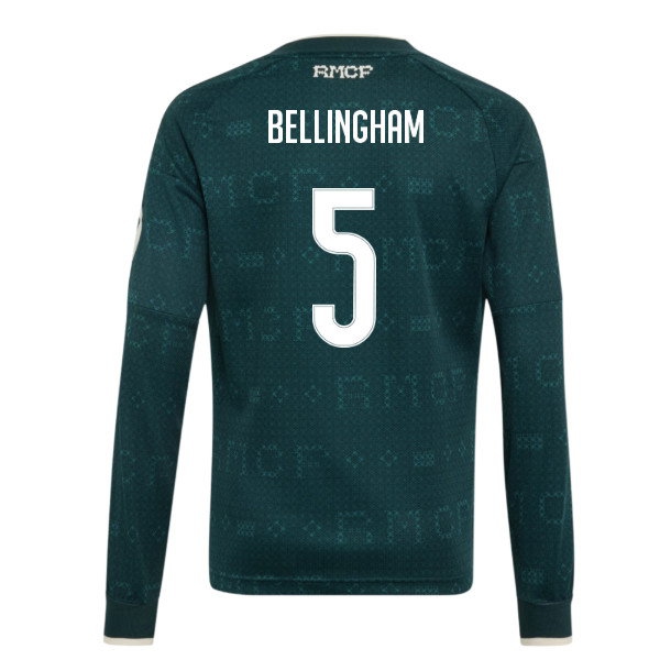 2026-2027 Real Madrid Away Long Sleeve Shirt (Kids) (Bellingham 5)