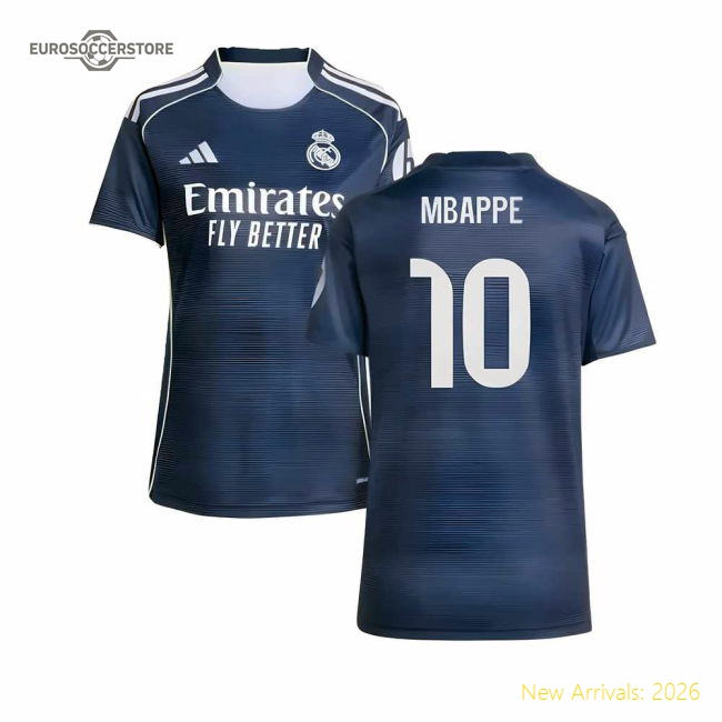 Stylish Football Team Womens Mbappe Jersey 2025-2026 Comfortable