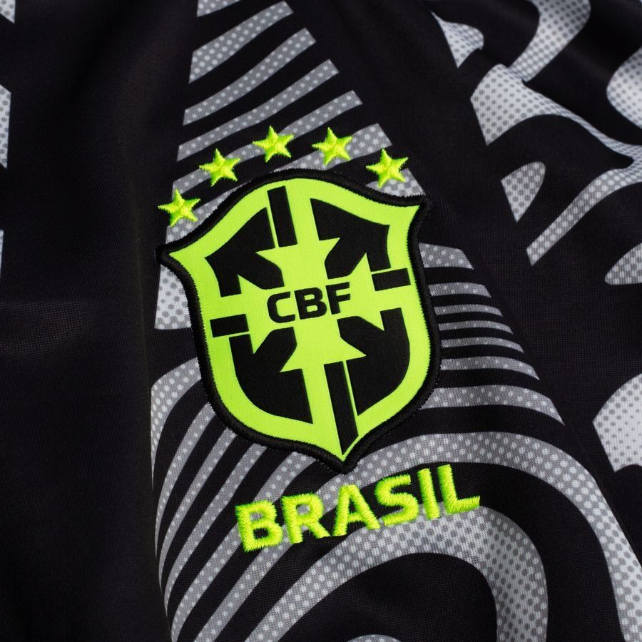 Brazil Goalkeeper Shirt Hollywood Goalkeepers Jet Black/pure White/vo
