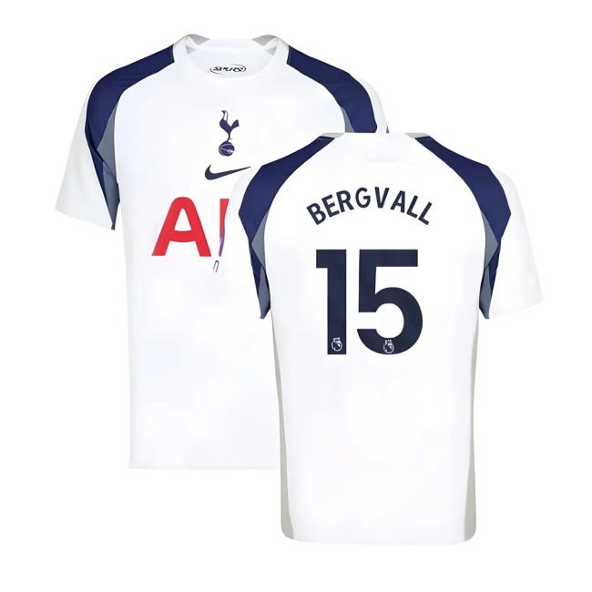 2025-2026 Tottenham Hotspur Home Kit (Bergvall 15)