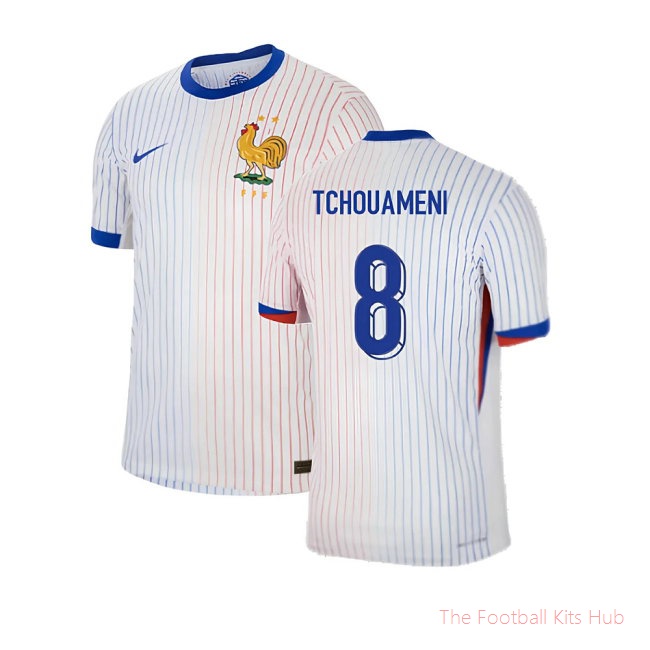 2024-2025 France Away Dri-ADV Match Shirt (Tchouameni 8)