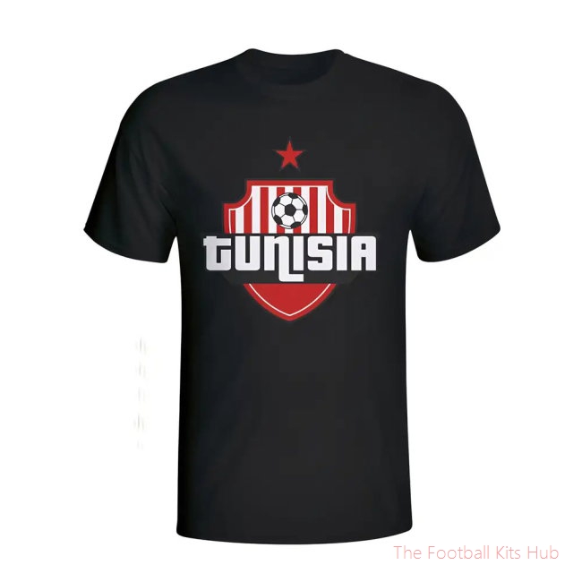 Tunisia Country Logo T-shirt (black) - Kids