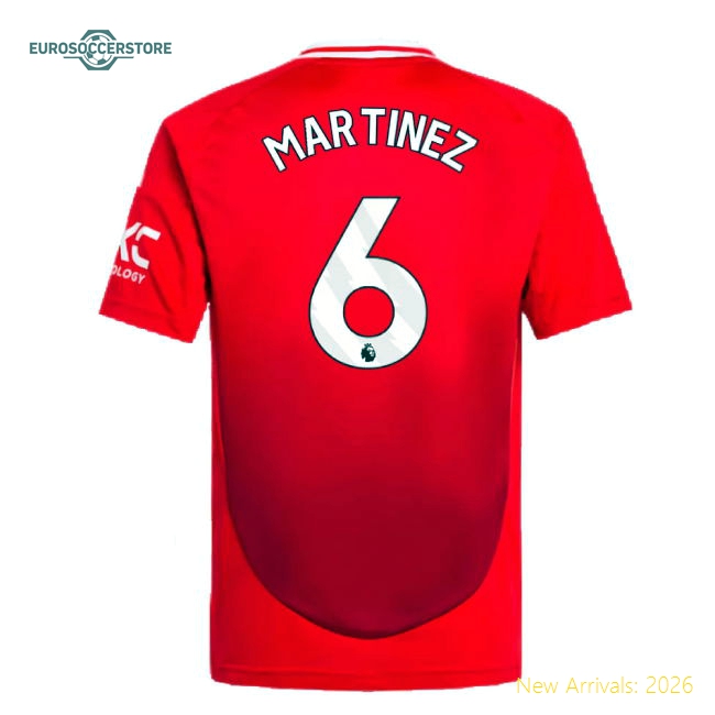 Durable Man Utd Kids Martinez Jersey 2024-2025 Moisture-wicking