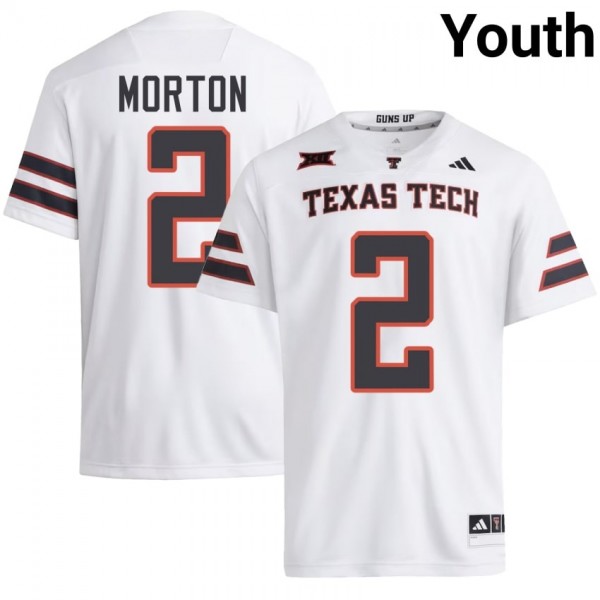 Youth(kids) Ncaa Team #2 Behren Morton Pro Football Jersey