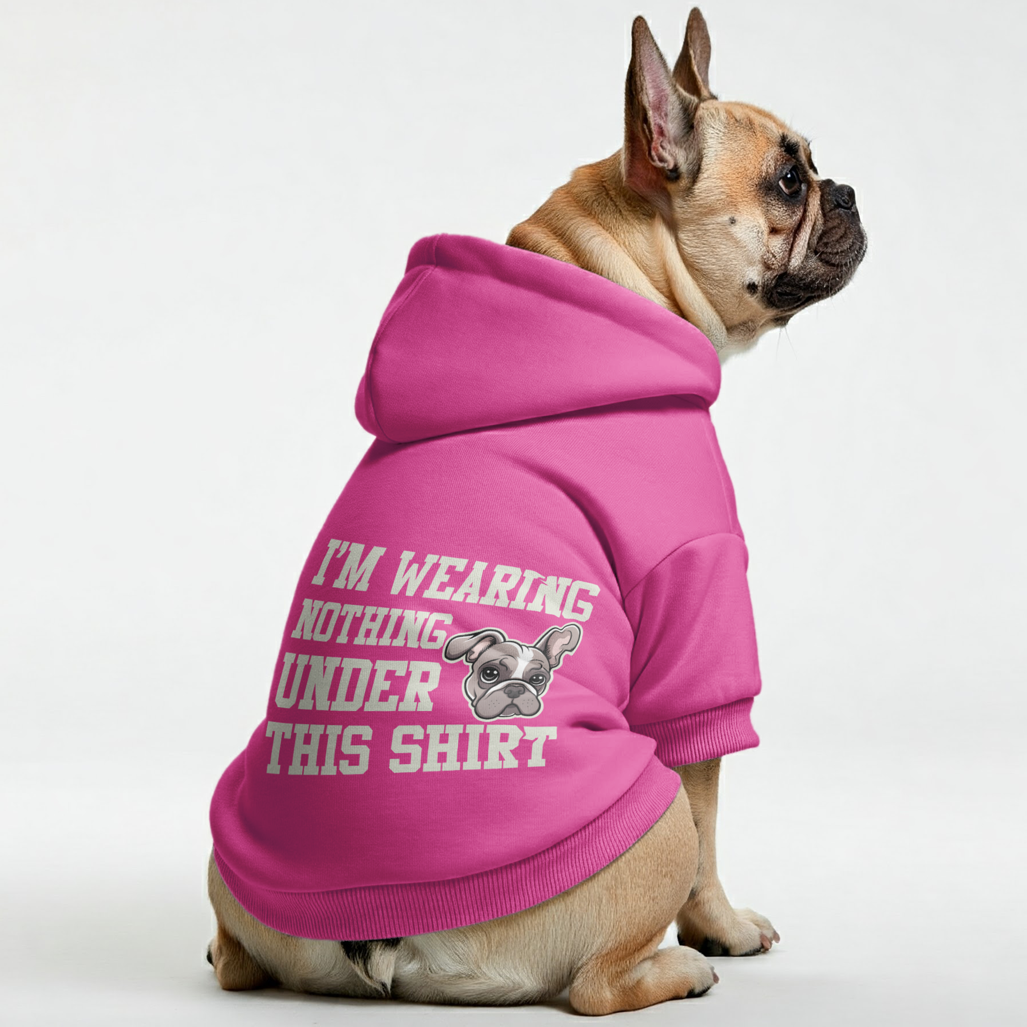 French Bulldog Im Wearing Nothing Under This Shirt Personalized French