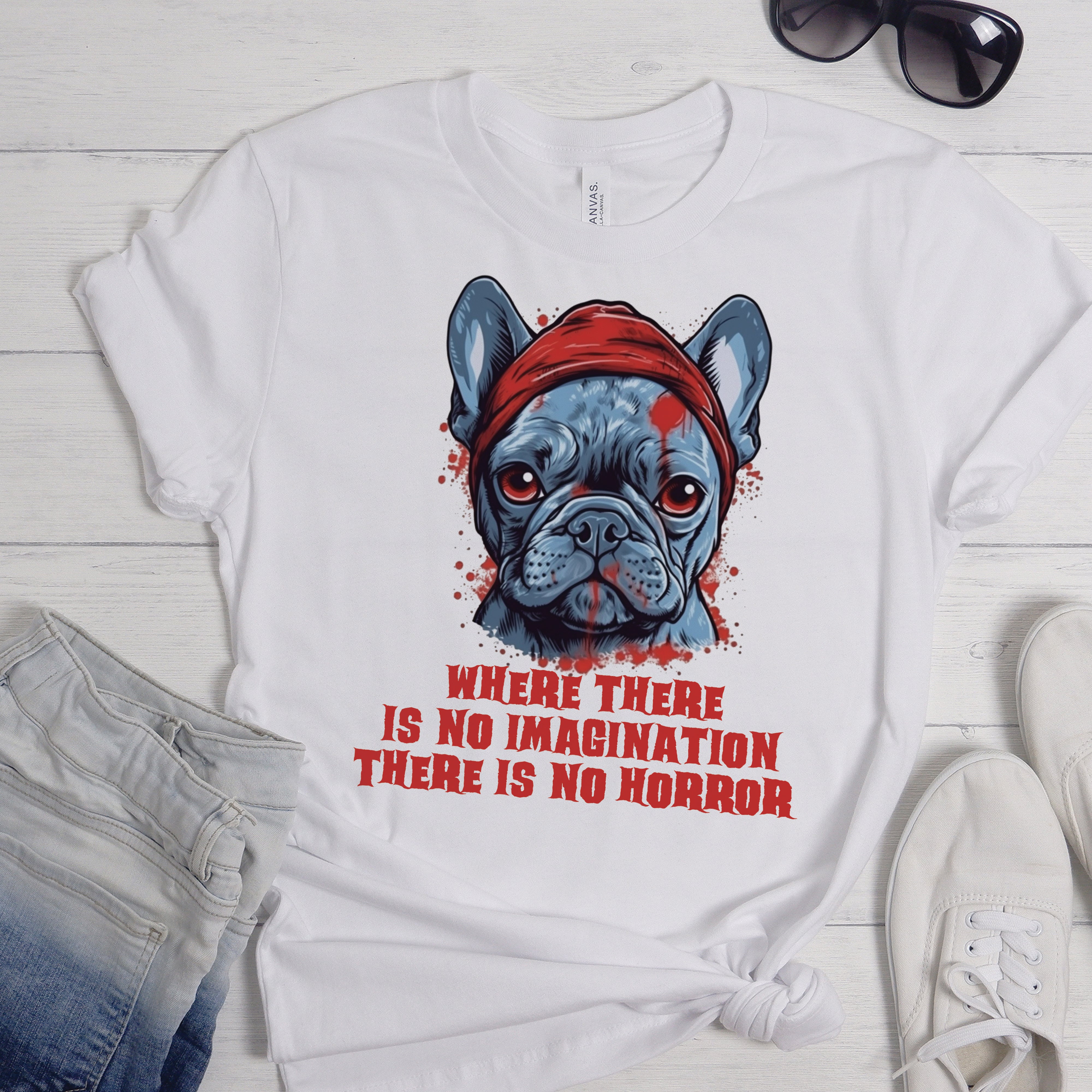 Spooky Frenchie - Unisex T-Shirt