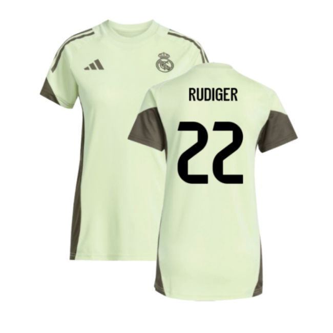 2025-2026 Real Madrid Training Jersey (Almost Lime) - Womens (Rudig...
