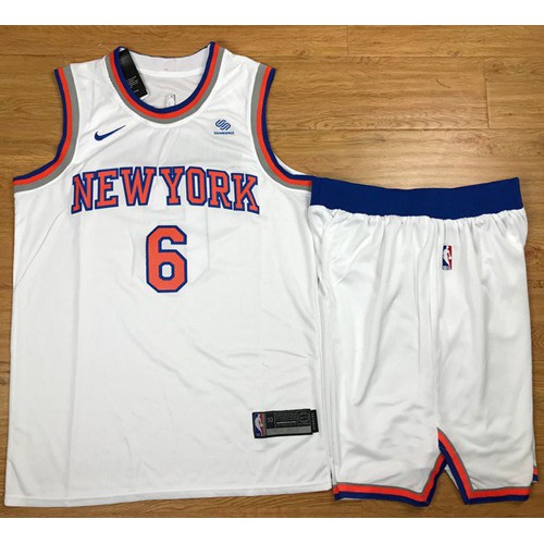 Nike Trail Blazers White York Knicks #6 Jersey - Value-Priced