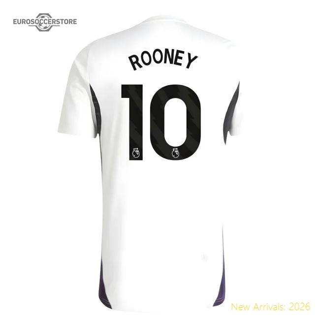 2025-2026 Man Utd Training Jersey (White) (Rooney 10) For Premier
