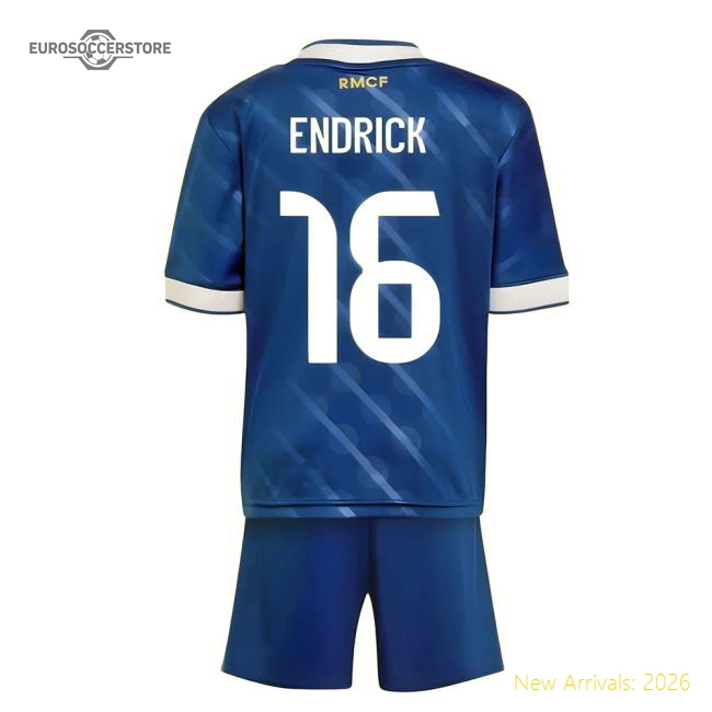 Official 2025-2026 Real Madrid Third Youth Kit (Endrick 16)