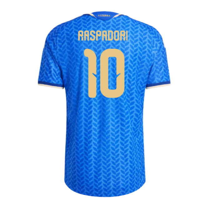 2026-2027 Italy Authentic Home Shirt (Raspadori 10) Authentic