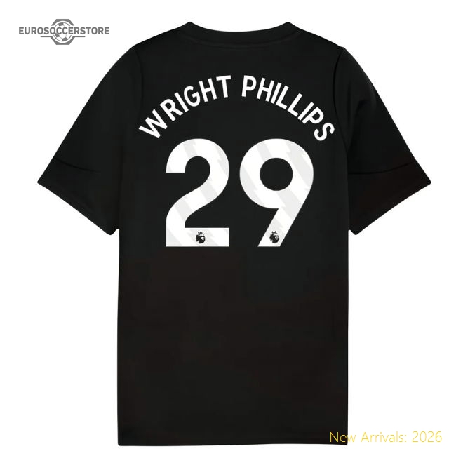 2025-2026 City Man Training Jersey (Black) - Kids (Wright Phillips 29)