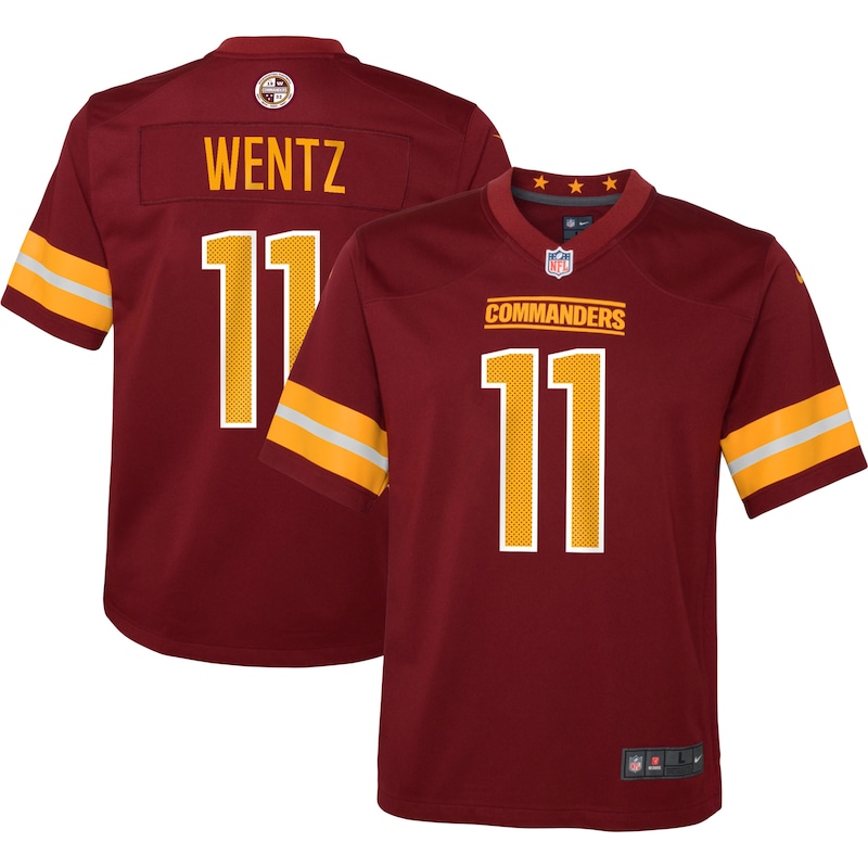 None Carson Wentz Washington Commanders Football Franchise Game Jersey
