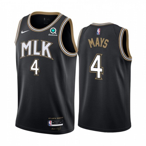ATL #4 Skylar Mays Authentic 2020 City NBA Jersey - Black Swingman