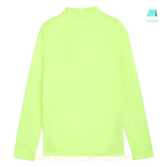 2025-2026 Man City Training 1/4 Zip Top (Fizzy Apple) - Kids