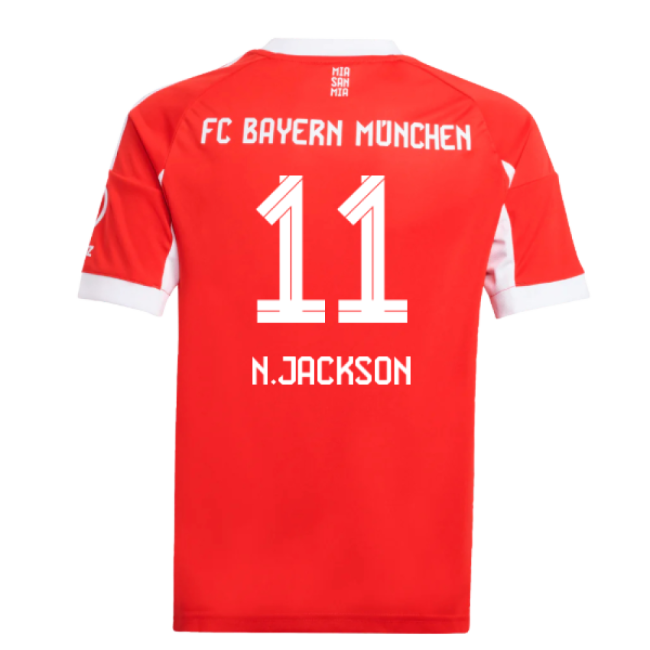 2025-2026 Bayern Munich Home Classic Shirt - Kids (N.Jackson 11)