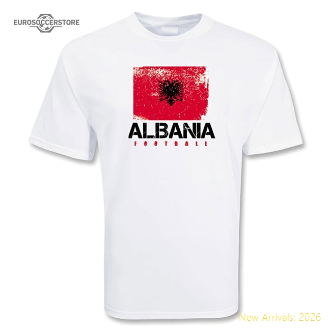 Official Albania 2024-2025 Regular T-shirt (alb) Comfort