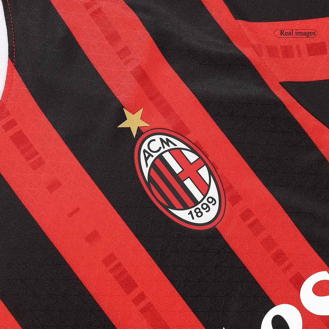 Player Version MORATA #7 AC Milan Home Soccer Jersey 2024/25Authentic