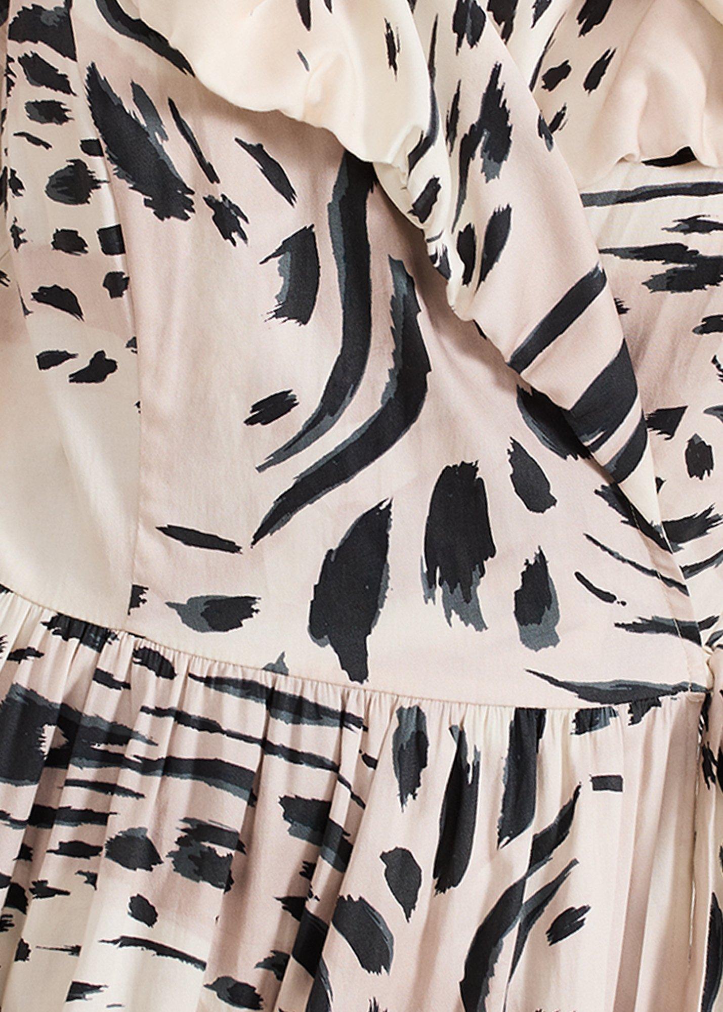 Trix Leopard Wrap Dress