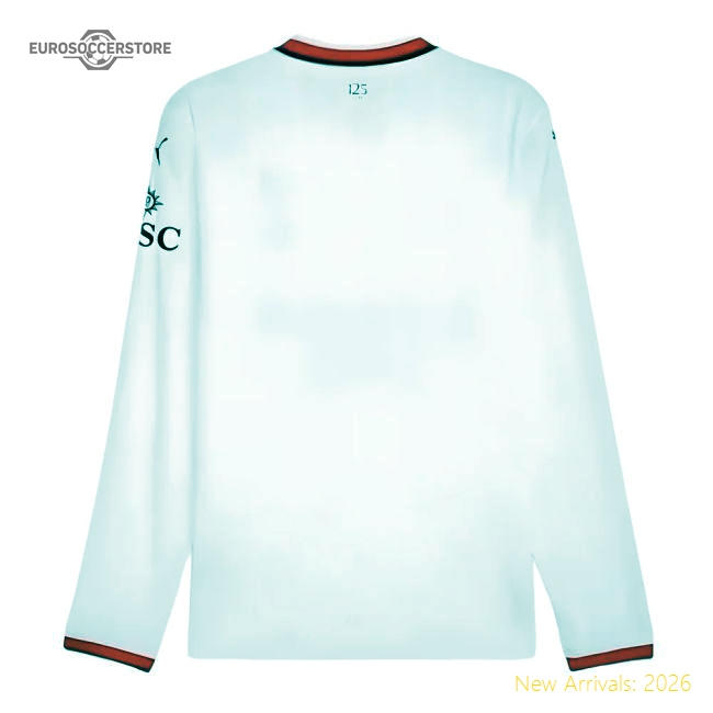 Elite 2024-2025 Ac Milan Away Long Sleeve Shirt - Budget-friendly