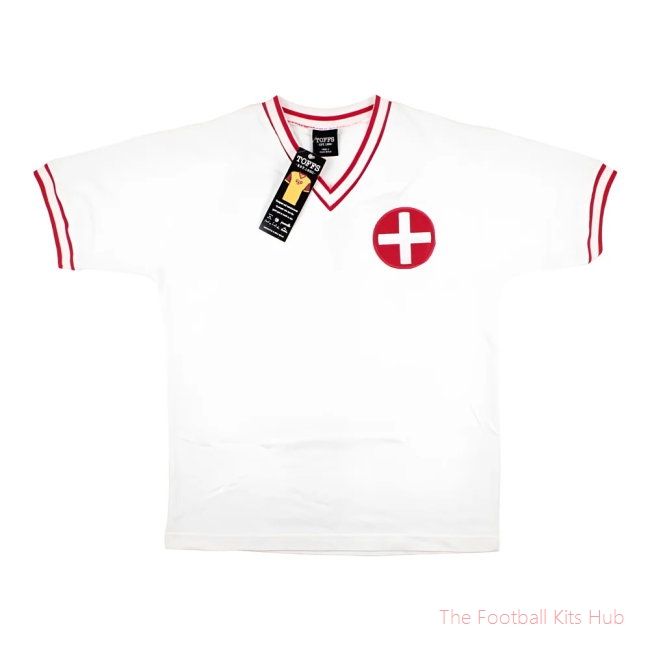 Switzerland 1970s Retro Football Shirt (White)
