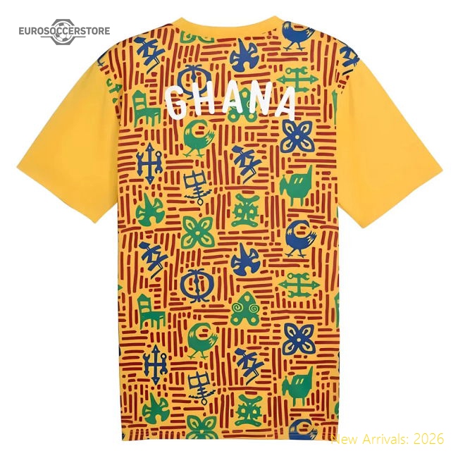 2024-2025 Ghana National Team Pre-match Ss Jersey (yellow)