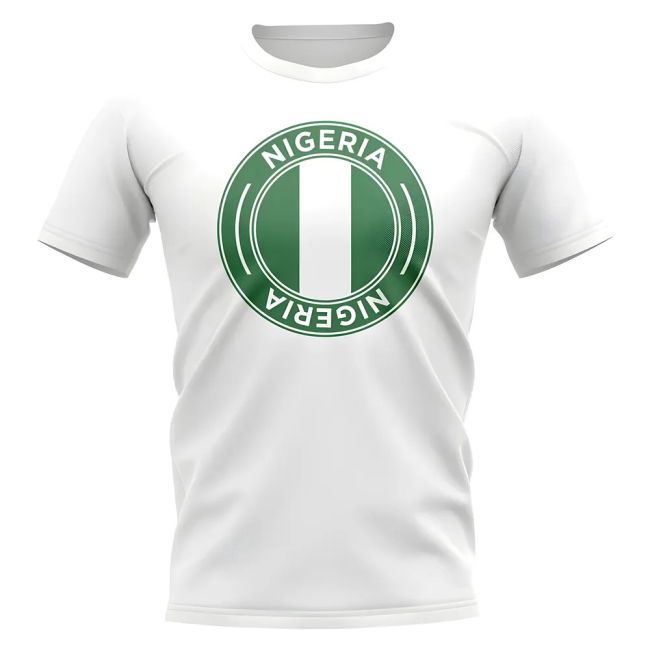 Fan-Favorite Nigeria Football Badge T-Shirt (White) World-Class