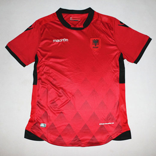 Professional Grade Albania Home 2017 Red Soccer Jersey Shirt
