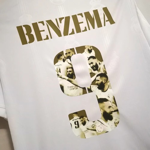 Football Team Benzema #2022 Durable Material Fan Gear 2022-2023 Sea...