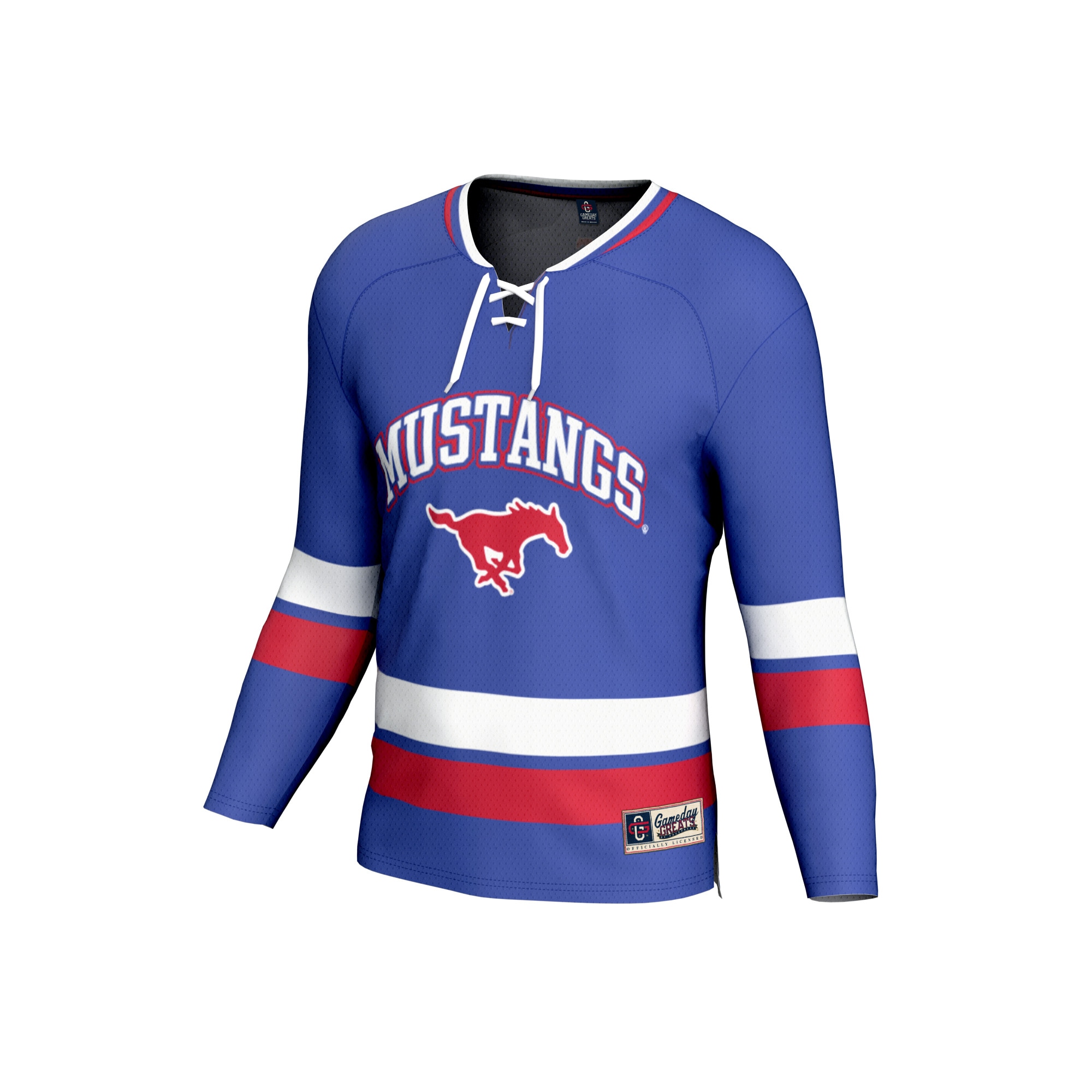 [NJP] SMU Mustangs GameDay Greats Youth Hockey Jersey - Royal