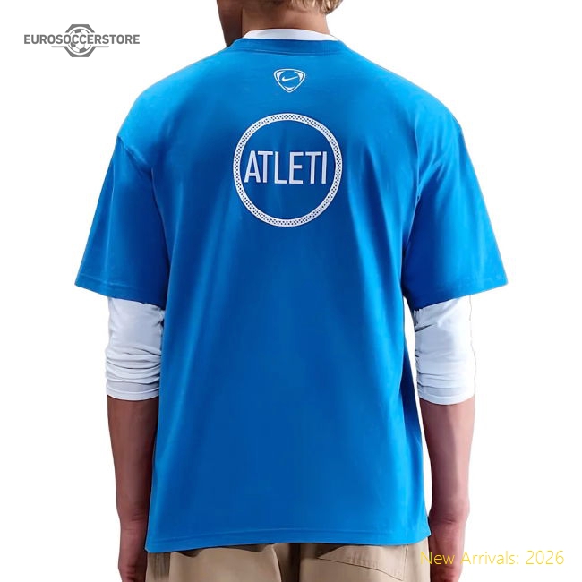 Excellent 2025-2026 Atletico Madrid Total 90 Football T-shirt (blue)