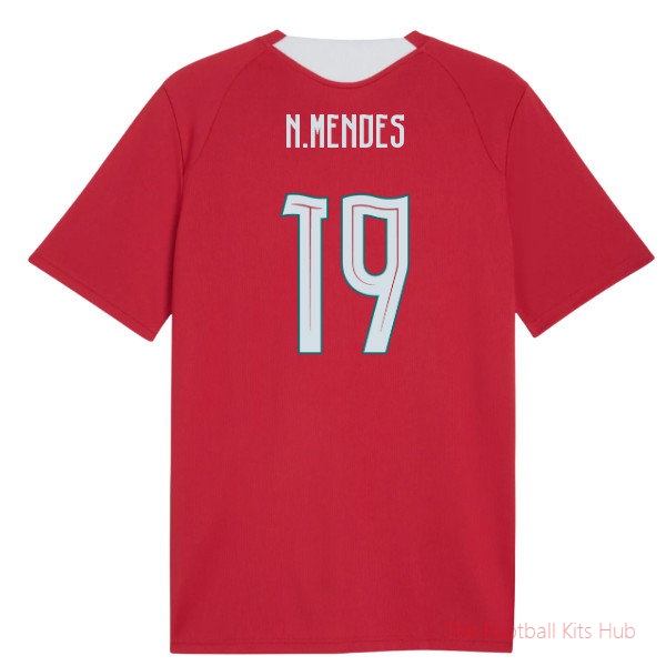 2026-2027 Portugal Training Jersey (Red) (N.Mendes 19)