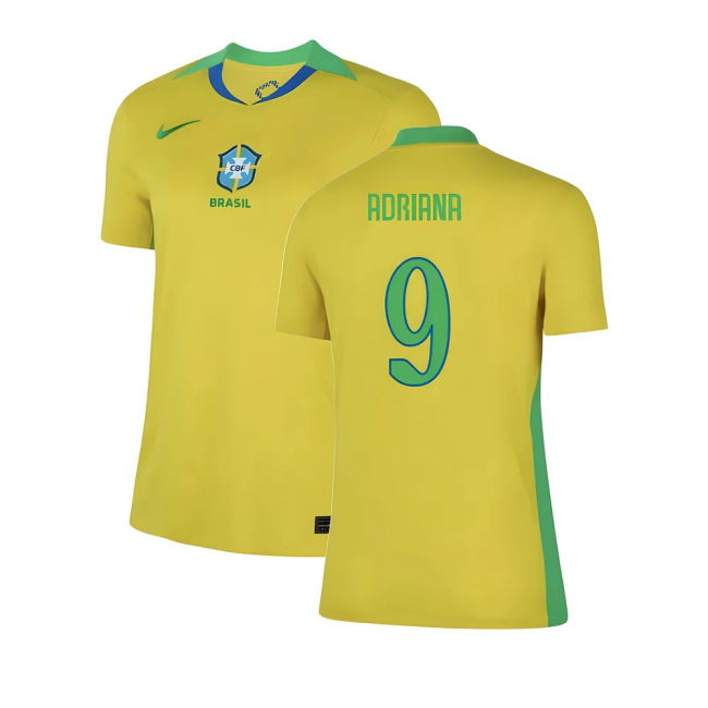 Womens 2025-2026 Brazil Football Team Home Jersey
