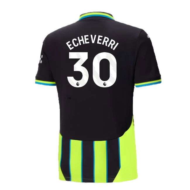 Chic Man City 2024-2025 Man City Away Shirt (Echeverri 30) for Game...