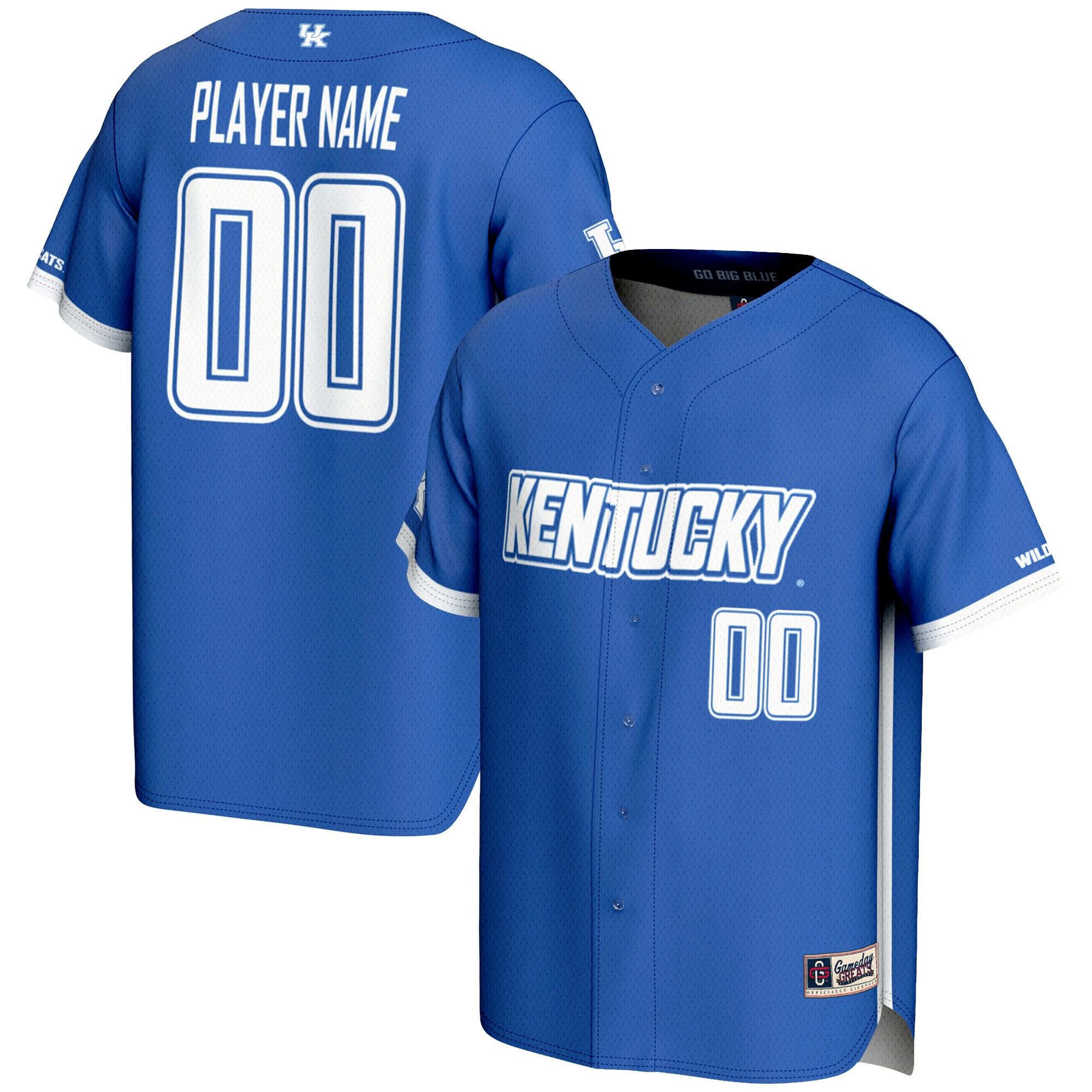 [DDG] Kentucky Wildcats GameDay Greats NIL Pick-A-Player Lightweight Baseball Jersey - Royal