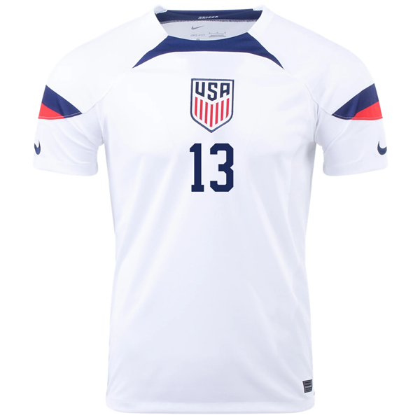 USA 2022-2023 Season Home Football Jersey –  Player Version S