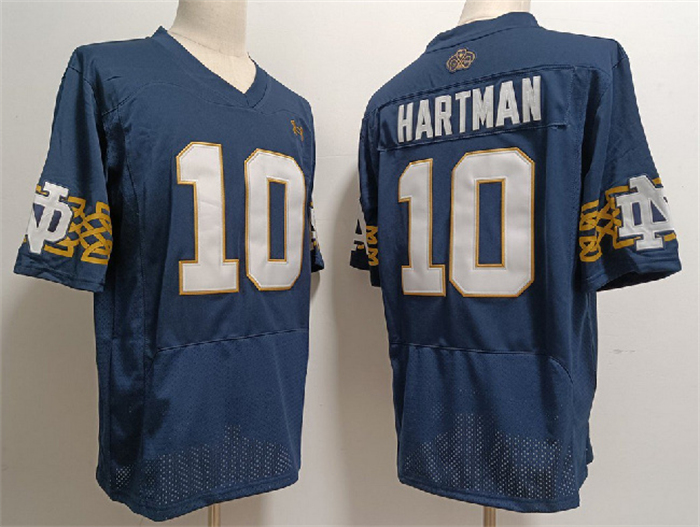 Men's ND Fighting Irish Game 2024 stitched Sam Hartman #10 official