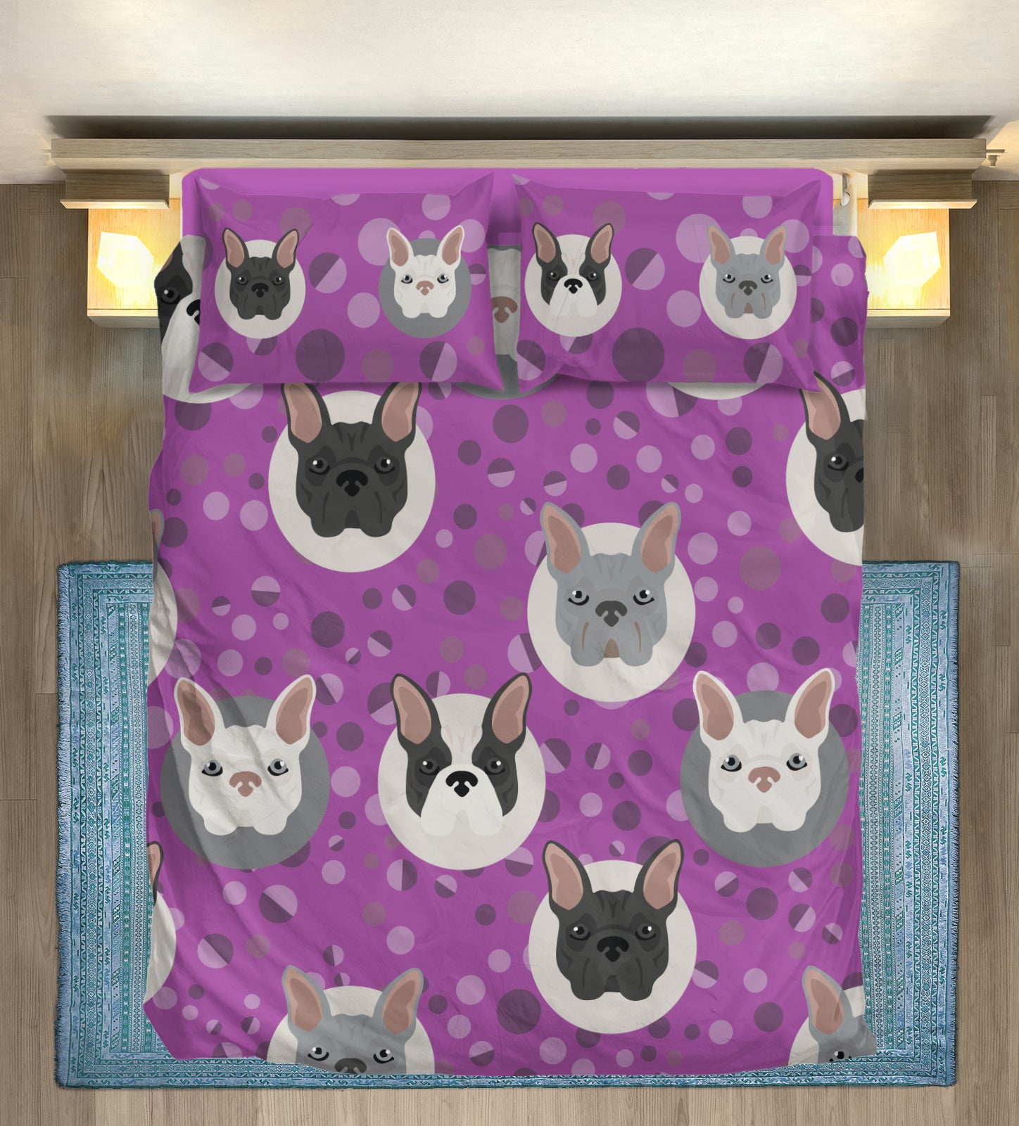 French Bulldog Henri Bedding Set Cute Frenchie Essential
