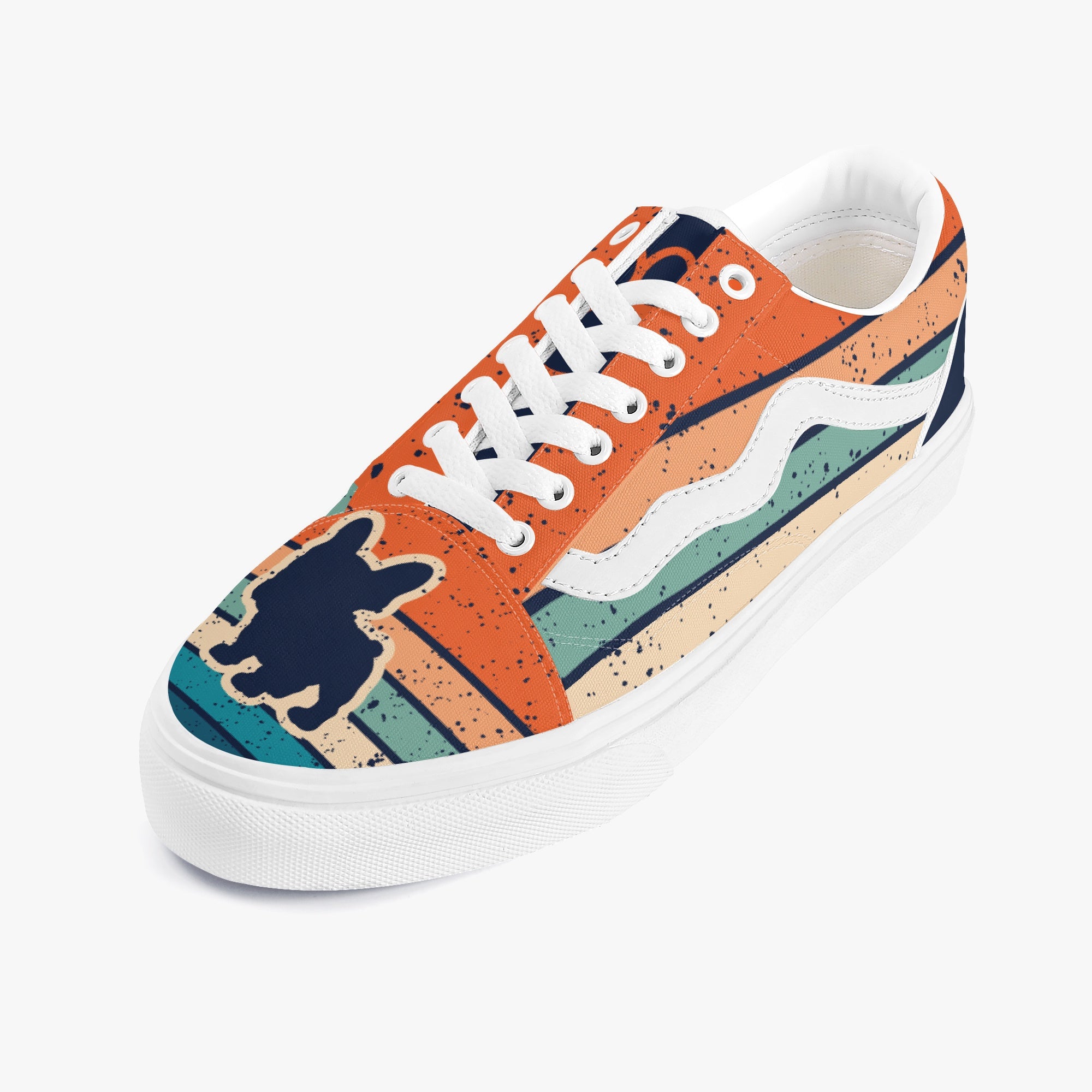 Premium Brutus - Trendy Low-top Canvas Sneakers for Pet Enthusiasts