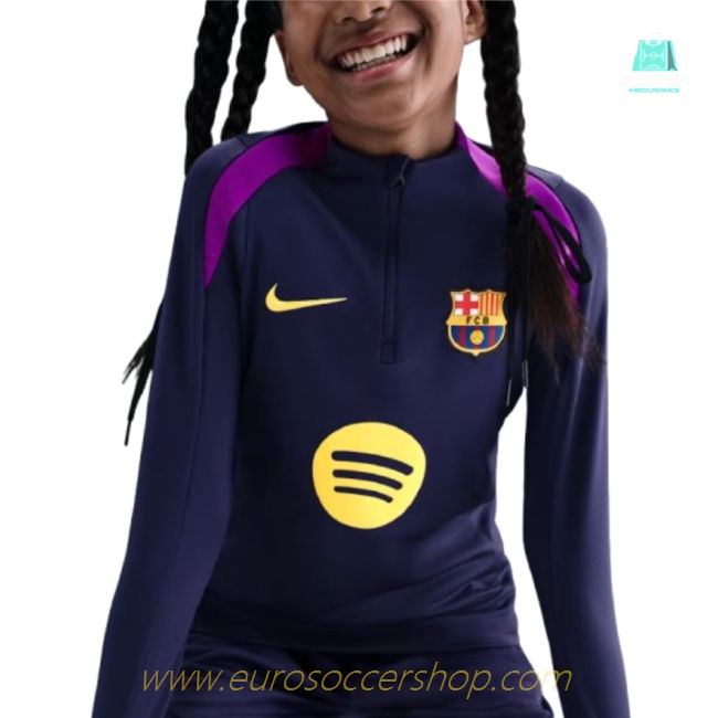 2025-2026 Barcelona Strike Drill Top (Purple) - Kids