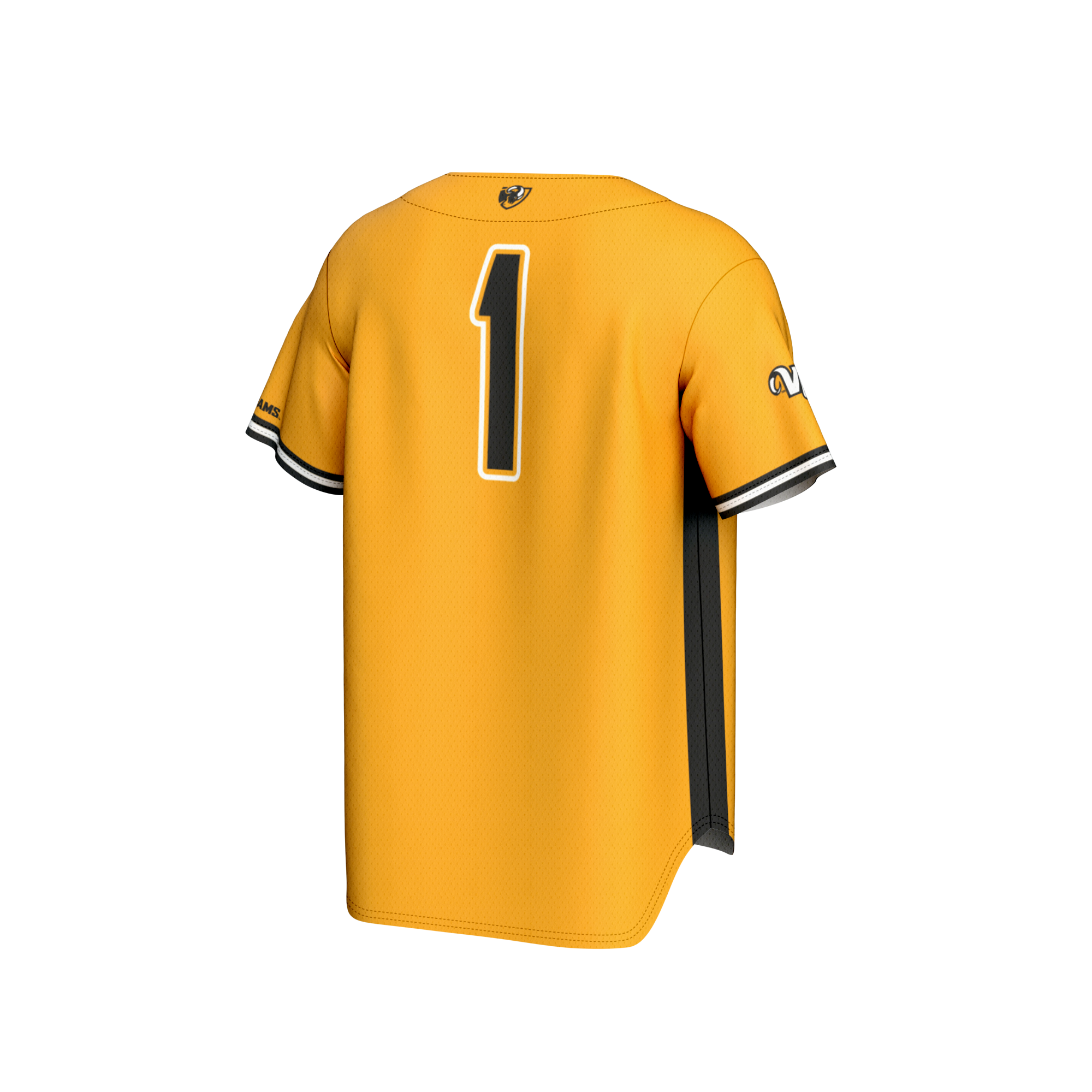 [NJP] VCU Rams GameDay Greats Unisex Lightweight Baseball Fashion Jersey - Gold
