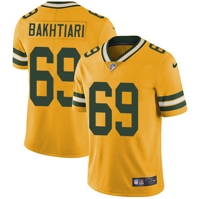 NFL GB Packers David Bakhtiari #69 Green Limited Game Jersey - Premium
