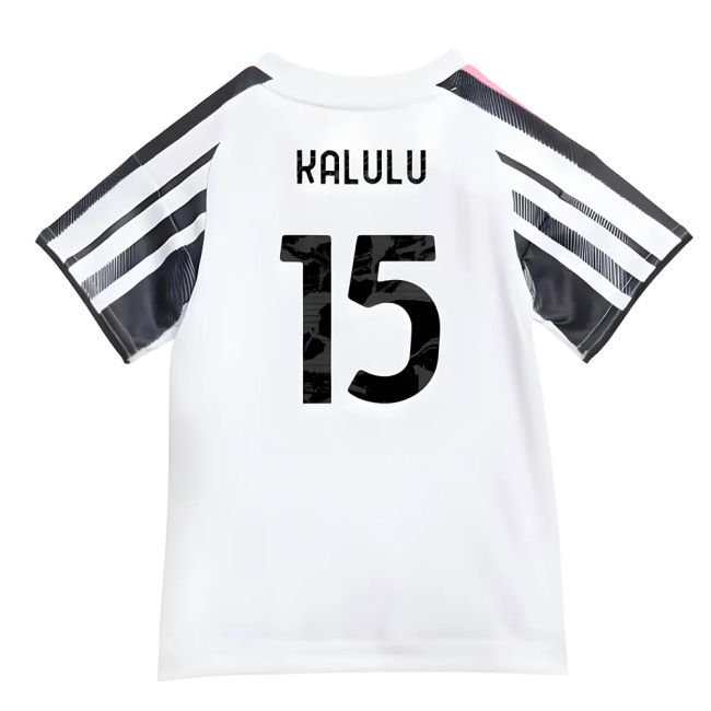 2025-2026 Juve Baby Home Kit (Baby) (Kalulu 15) Durable Stitching