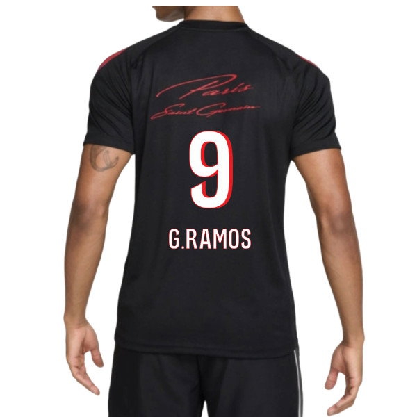 [JED] 2026-2027 PSG Strike Training Shirt (Black) (G.Ramos 9)
