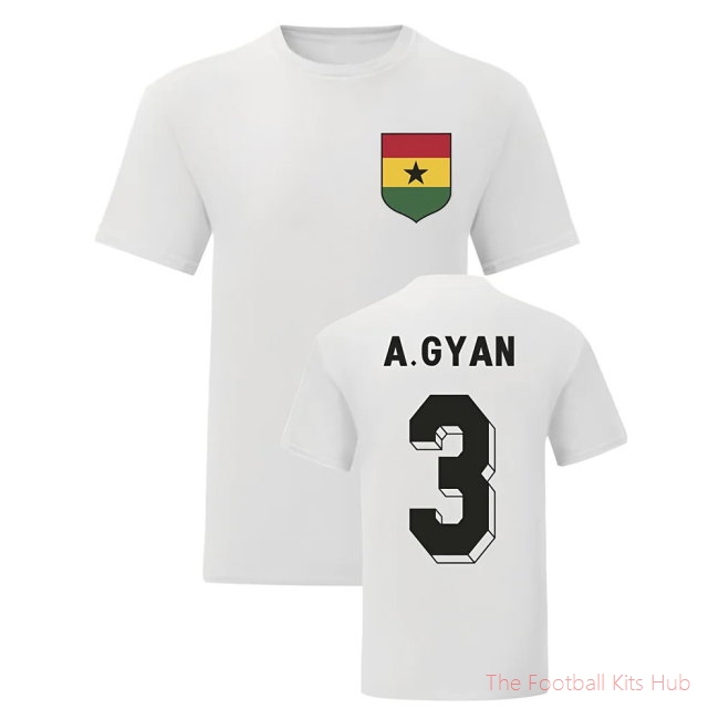 Asamoah Gyan Ghana National Hero Tee (White)