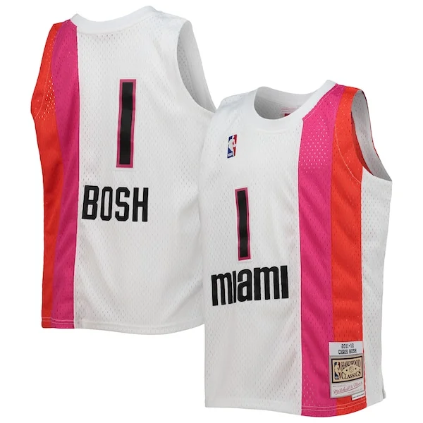 Chris Bosh MIA Swingman Jersey - superior NBA - White training