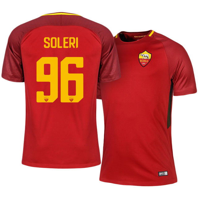 201718 Roma Home Edoardo Soleri 96 Shirt - Official Replica 5195