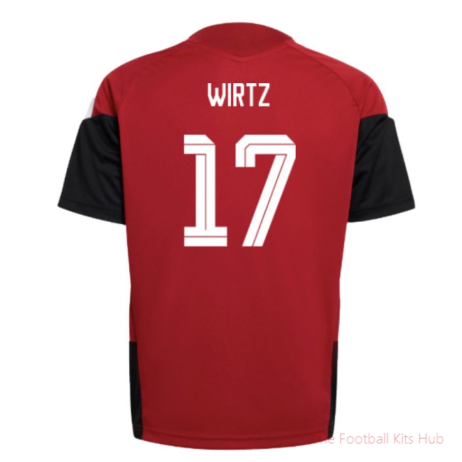 2026-2027 Germany Training Jersey (Red) - Kids (Wirtz 17)